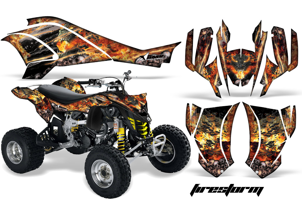 Can-Am DS450 Graphics Kit Firestorm B